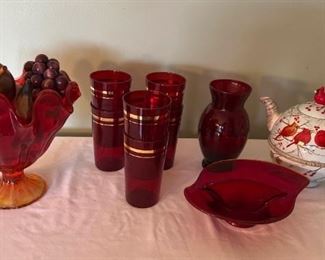 Red Glass Collection and More