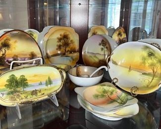 Scenic Vintage China Pieces by Nippon Noritake