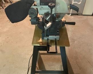 Sears Craftsman 10 Inch Compound Miter Saw 2 Hp Mounted On A Work Table