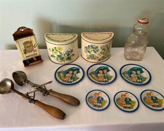 Vintage Tins And Ice Cream Scoops