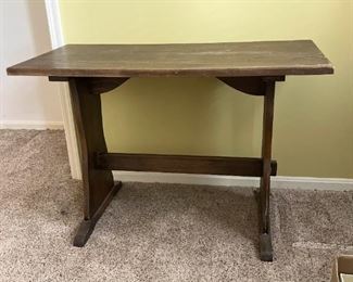 Vintage Wood Trestle Table