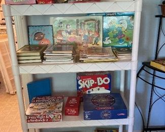 Children’s games, toys, books