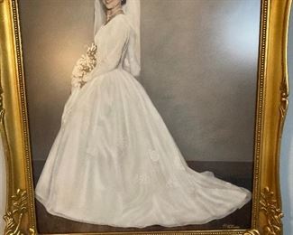 This is a photograph of the wedding dress.