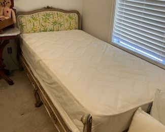 Two twin beds with vintage frames