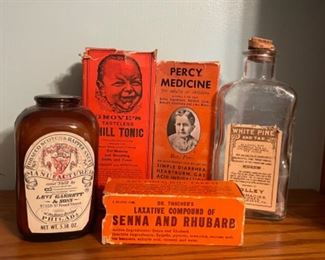 Antique Apothecary medicine bottles  