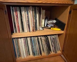 Vinyl record collection 