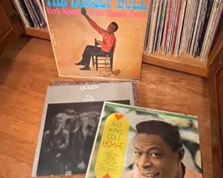 Vinyl record collection 