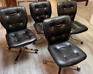 Great chrome base chairs- clean