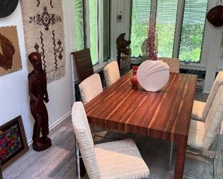 Milo Baughman? Chairs / Formica “rosewood “
Table 