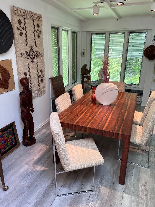 Milo Baughman? Chairs / Formica “rosewood “
Table