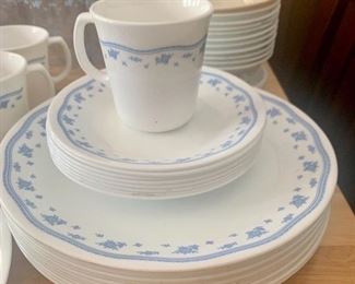 Vintage Corning and Corelle Morning Blue Collection