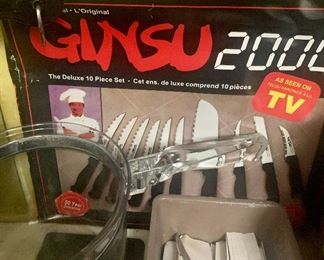 VTG - The Original Ginsu 2000 Deluxe 10 Piece Knife Set As Seen on TV 