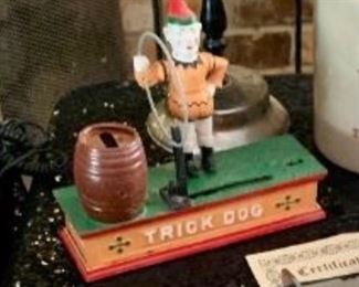 Trick Dog Cast Iron Mechanical Bank