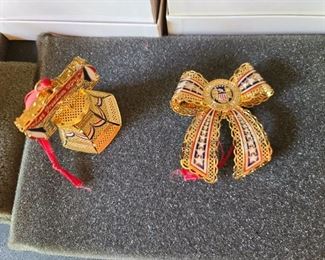 Beacon Design ChemArt Marine 3D Bow Brass Military Ornament Patriotic