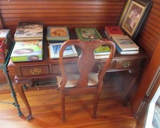 BOOKS AND DESK