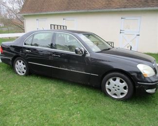2003 LEXUS LS430, RUNS GOOD, NEEDS NEW EXHAUST SYSTEM, SOLD AS IS, CLEAN INTERIOR, LOADED WITH ALL THE FEATURES, WILL BE AVAILABLE FOR $2500.00 WHEN SALE OPENS