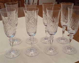 Irish crystal stemware, 