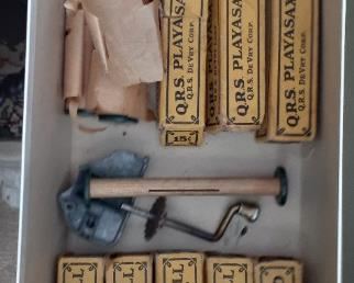 added photo: vintage toy music roll for toy PlayASax