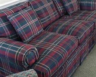 Plaid sofa (no pets/ non smokers)