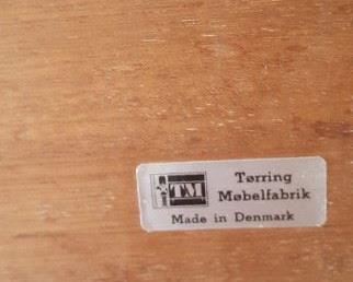 Danish label headboard w attached nite-stands
