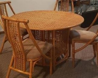  Vintage Dinette 42" dia  set. 