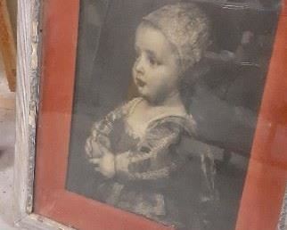 vintage framed print