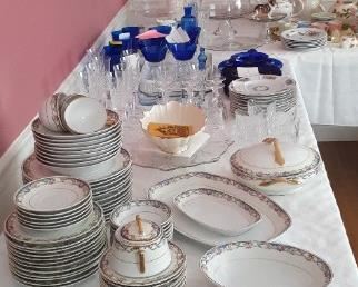 China, glassware, (note: wall decor not in the sale)