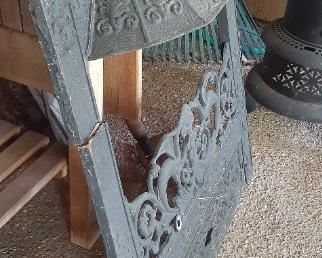 Antique Iron fireplace cover 