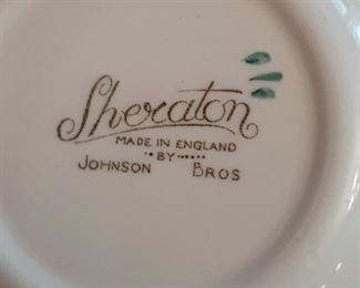 floral vintage dinner ware 
