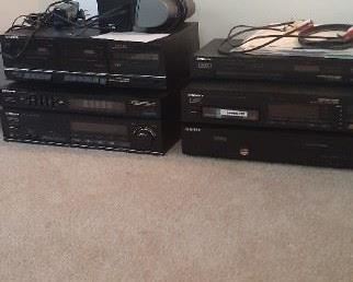 stereo equipment. 
