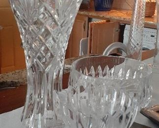  Crystal bowls available / "Waterford Crystal Vase, SOLD 