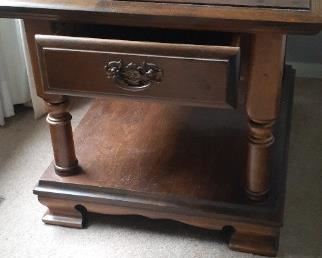 rectangle lamp table