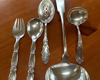 Case Table 
Sterling pieces 