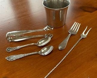 Case Table 
Sterling pieces 