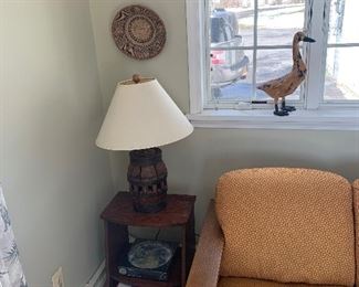 Family Room 
Barrel lamp, puzzles, end table, baskets