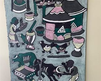 Family Room 
Zimbabwe wall hanging 