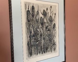 Dining Room 
Thistles by Sylvia Settel 6/30, 1980
