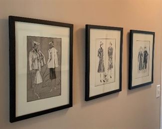 Hallway Downstairs 
Fashion plates 