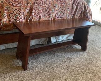 Primary Bedroom 
Stickley Mission Bench