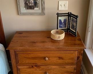 Primary Bedroom 
Three drawer chest, watercolor by Sandra Rogers