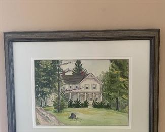 Primary Bedroom 
Watercolor by Sylvia Settel 