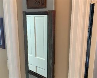 Hallway Downstairs 
Mixed media mirror signed