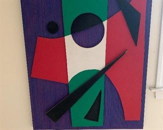 Upstairs Hallway 
Mixed media artwork by Sylvia Settel 