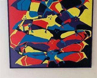 Upstairs Hallway 
Bat painting