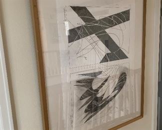 Upstairs Hallway 
Signed drawing by 