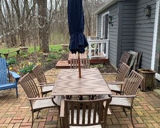 Outside 
Patio table set