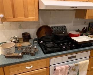 Kitchen
Dansk enamelware, cast iron cookware 