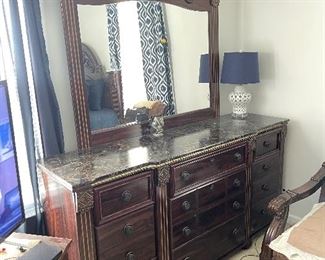 Ashley Gabriela Dresser with Mirror $300 Ashley Gabriela Bedroom Set (Bed, Dresser, Mirror, Nightstand) $800