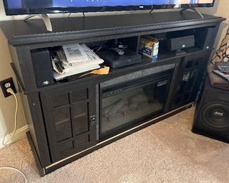 Entertainment Center with fireplace $300