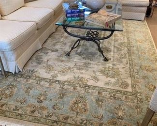 Baker 3 Piece Sectional along with  Wool Area Rug, and more...